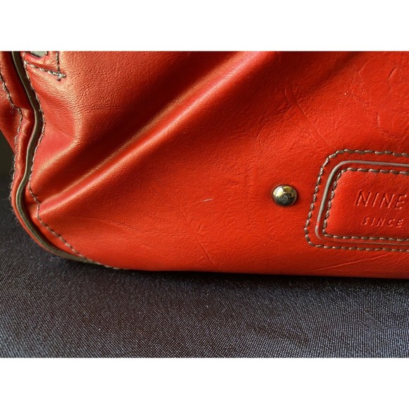 Red Handbag Nine West Faux Leather Shoulder Bag - Picture 6 of 12